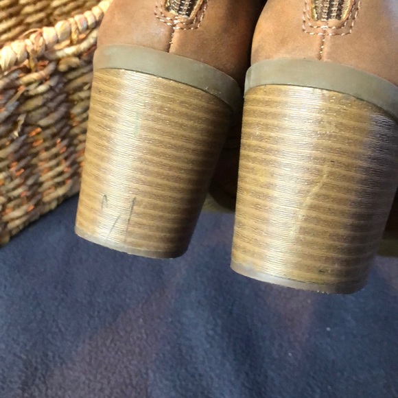 Faux Leather Strappy Heeled Ankle Boots - Picture 5 of 5